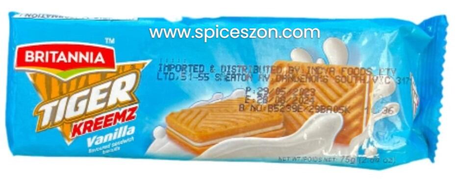 BRITANNIA Tiger Vanilla 75g