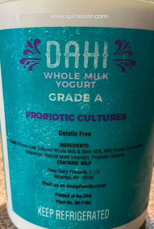 DEEP Dahi Whole Milk Yogurt 5LB