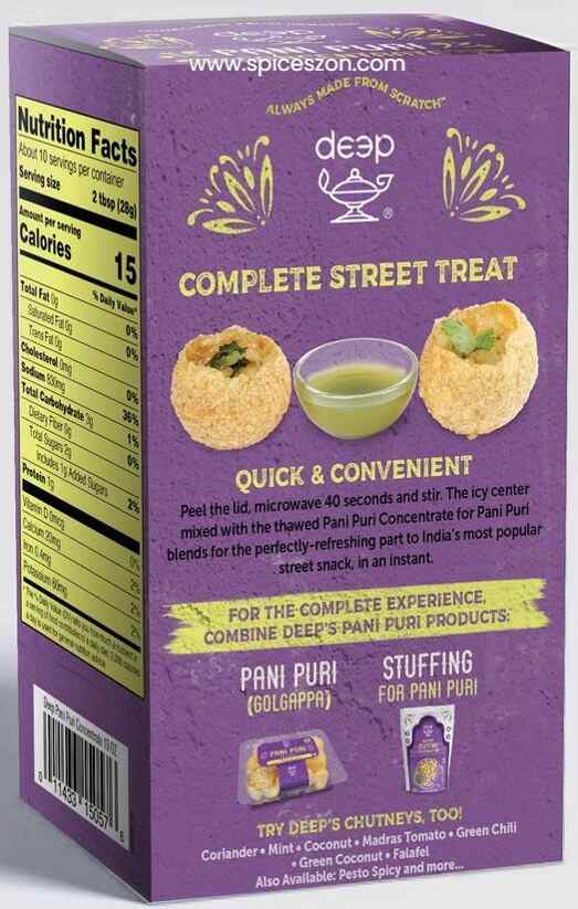 DEEP Pani Puri Concentrate 283g