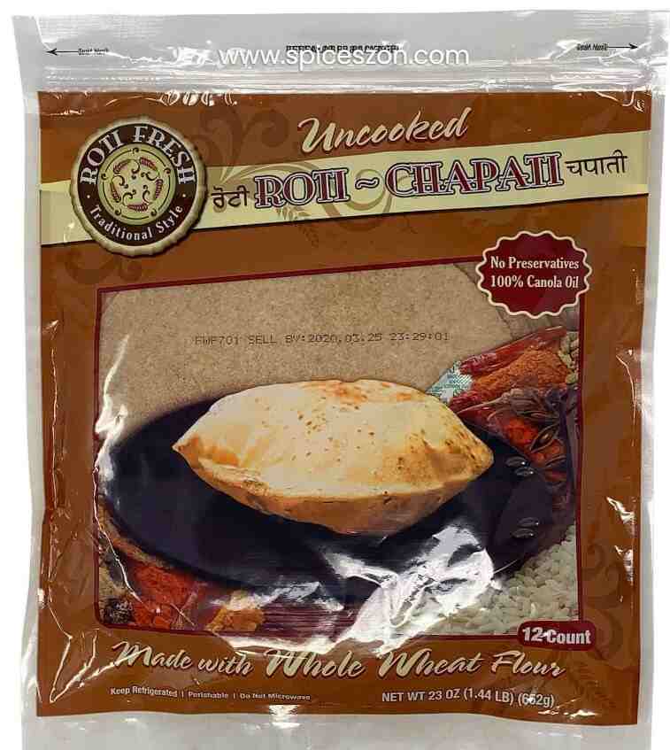FRANCO Roti Chapati Uncooked 12 Ct