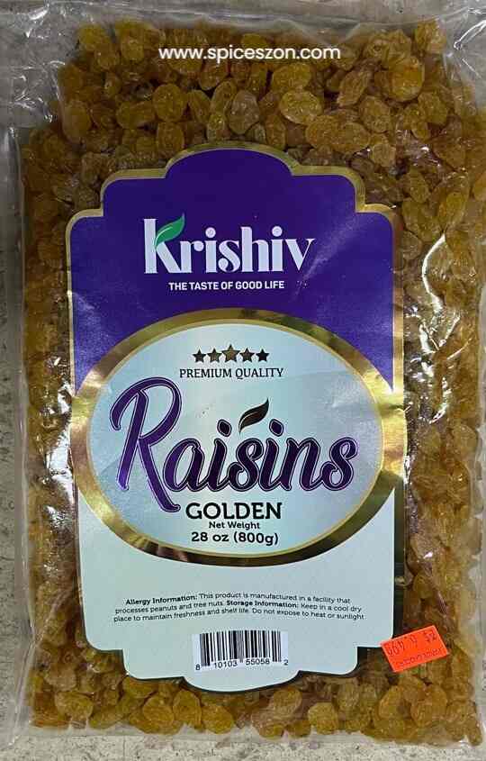 KRISHIV Golden Raisins 800g