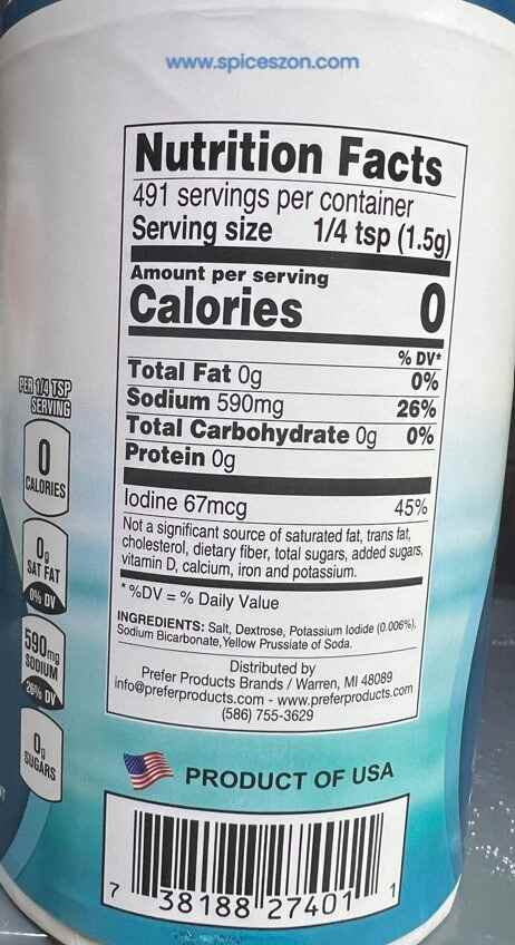 ROYAL Salt Iodized 26 Oz