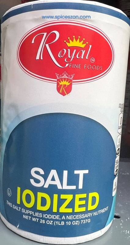 ROYAL Salt Iodized 26 Oz