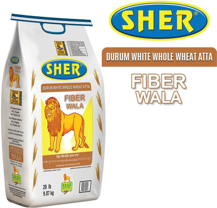SHER Fiber Wala Wheat Flour 20LB